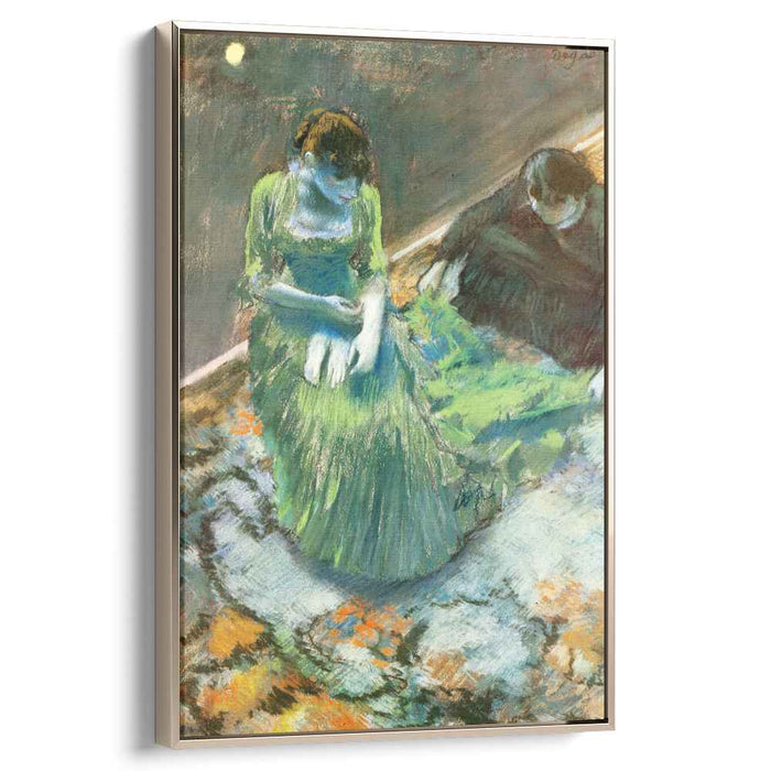 Before the Curtain Call (1892) by Edgar Degas