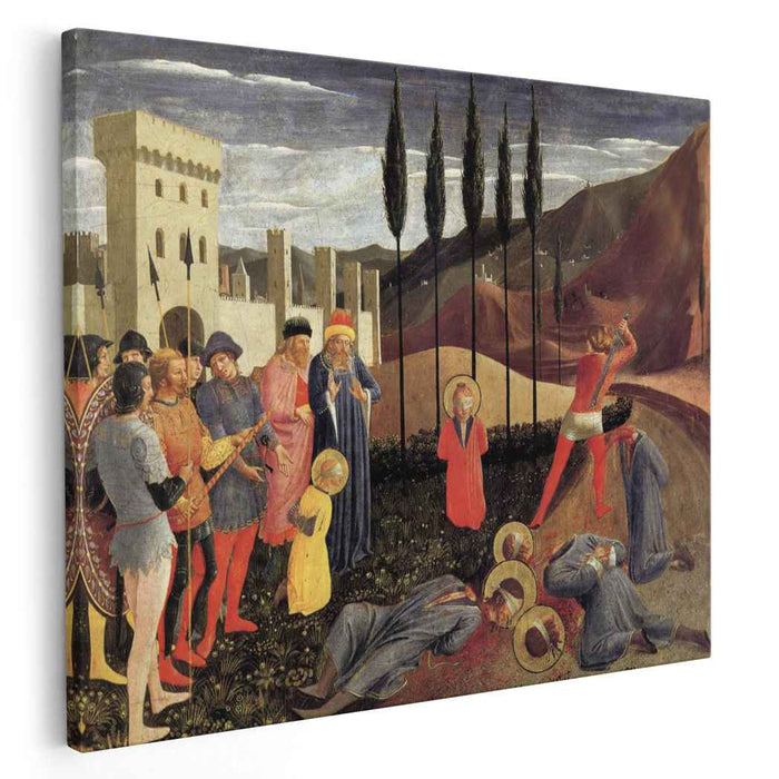 Beheading of Saint Cosmas and Saint Damian (1440) by Fra Angelico