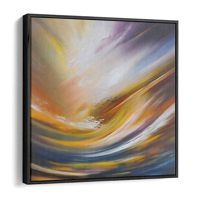 Ethereal Serenity Whirlwind: Dynamic Abstract Vortex Canvas Art