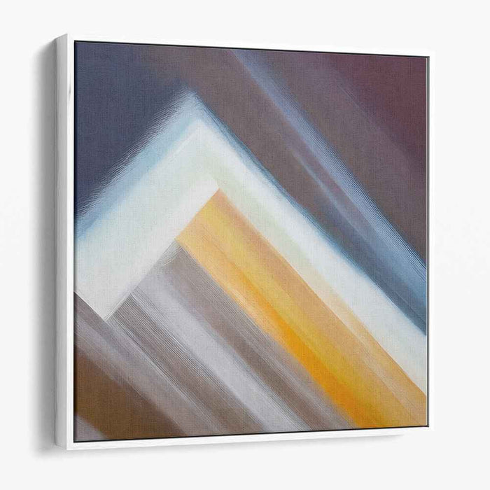 Endless Prism: Abstract Geometric Gradient Canvas Art Print