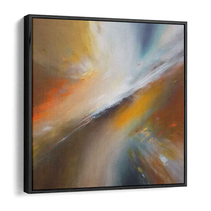 Energy Bursting Through Chaos: Dynamic Abstract Expressionist Canvas Art