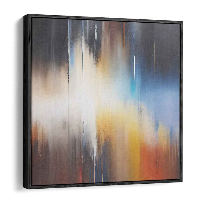 Color Cascade: Abstract Expressionist Gradient Canvas Art Print