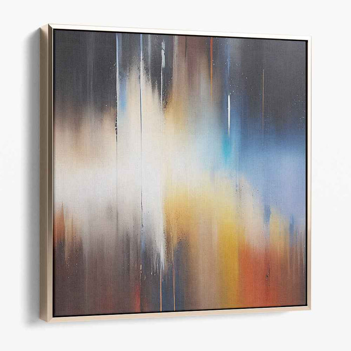 Color Cascade: Abstract Expressionist Gradient Canvas Art Print