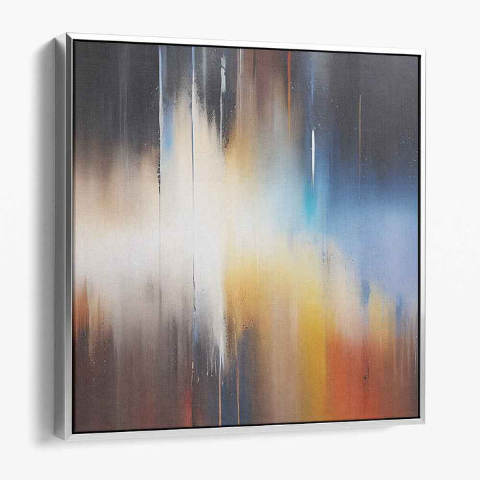 Color Cascade: Abstract Expressionist Gradient Canvas Art Print