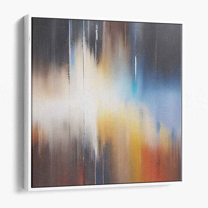 Color Cascade: Abstract Expressionist Gradient Canvas Art Print