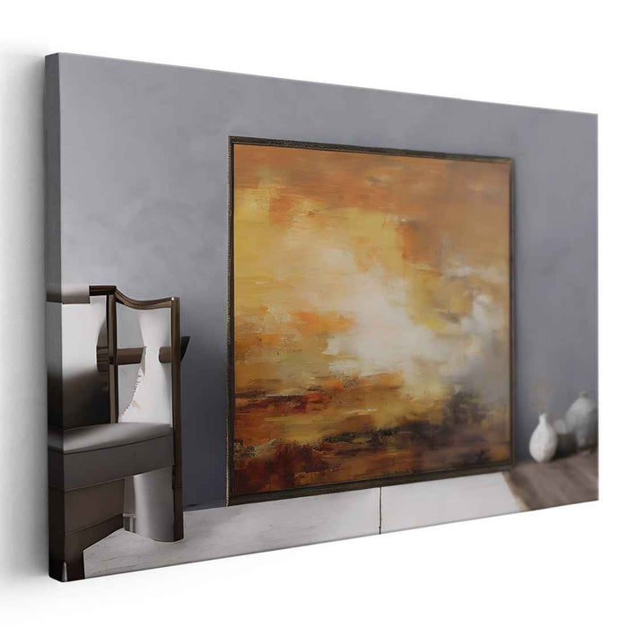 Beige Abstract Print #107