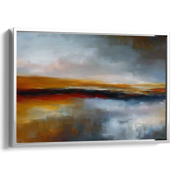 Beige Abstract Print #112