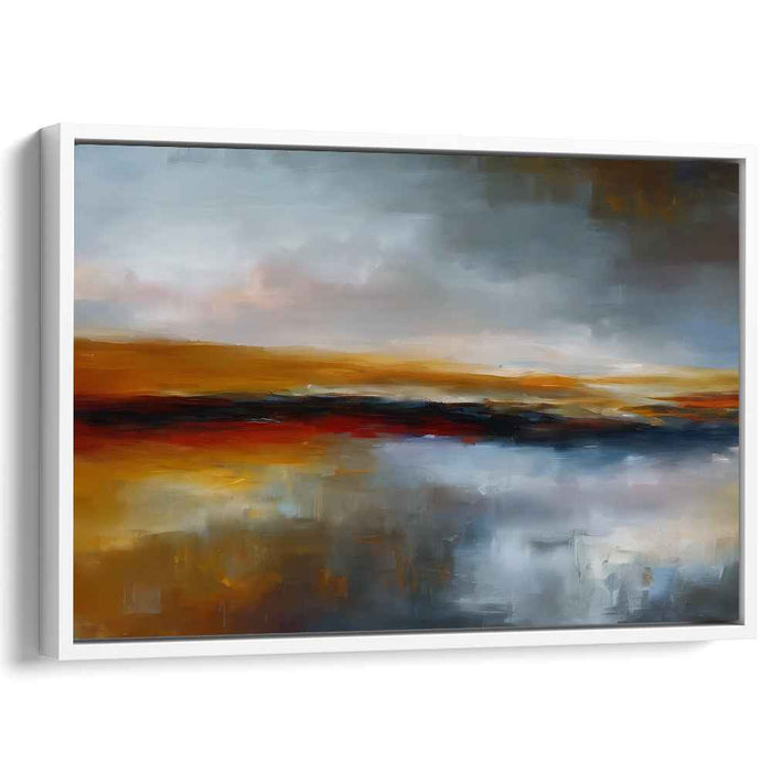 Beige Abstract Print #112