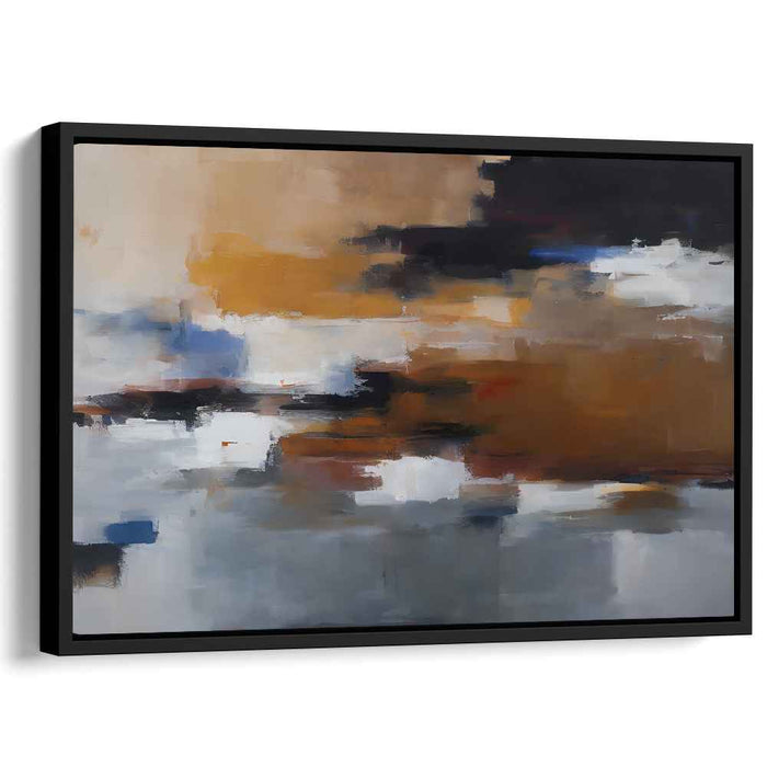 Beige Abstract Print #124