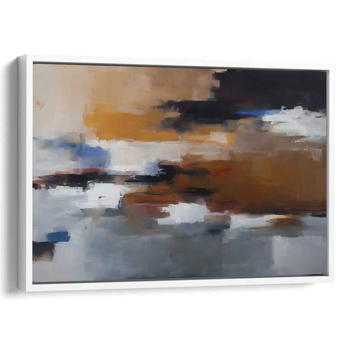 Beige Abstract Print #124