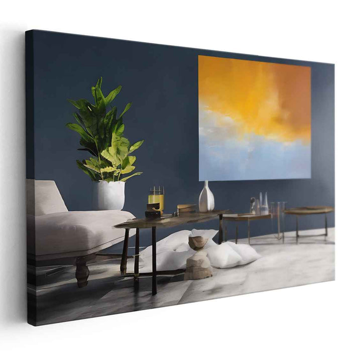 Beige Abstract Print #126