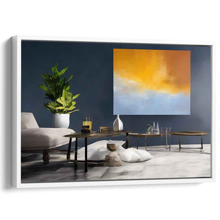 Beige Abstract Print #126