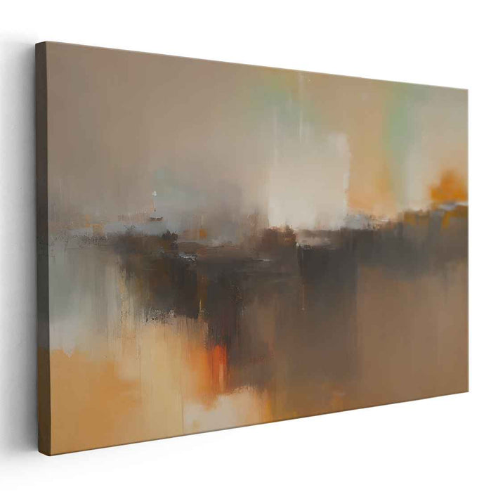 Beige Abstract Print #132