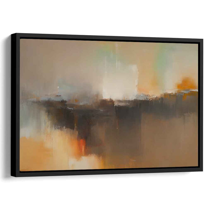 Beige Abstract Print #132