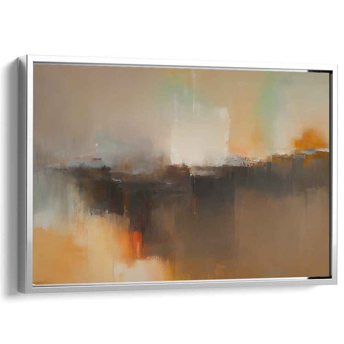 Beige Abstract Print #132