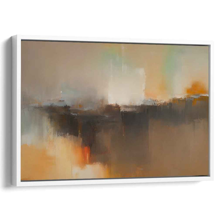 Beige Abstract Print #132