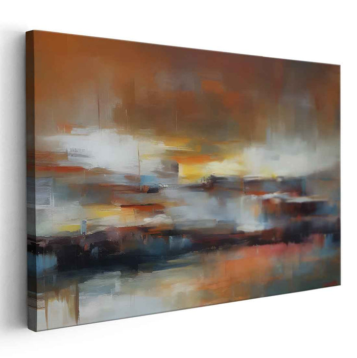 Emotion Canvas Depths: Abstract Expressionist Canvas Art