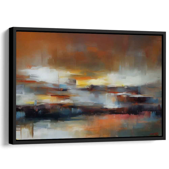 Emotion Canvas Depths: Abstract Expressionist Canvas Art