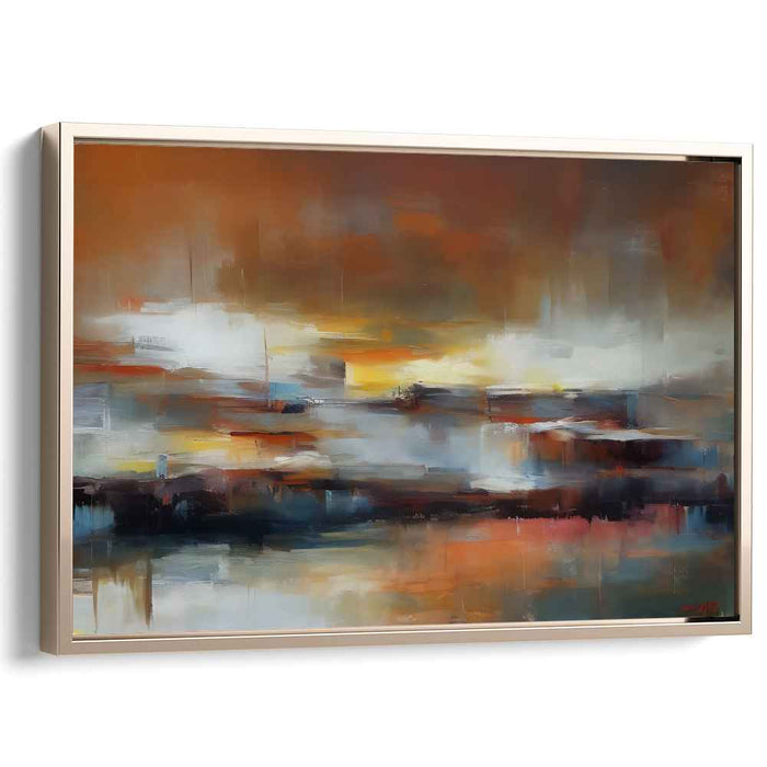 Emotion Canvas Depths: Abstract Expressionist Canvas Art