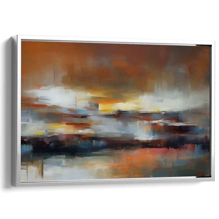 Emotion Canvas Depths: Abstract Expressionist Canvas Art