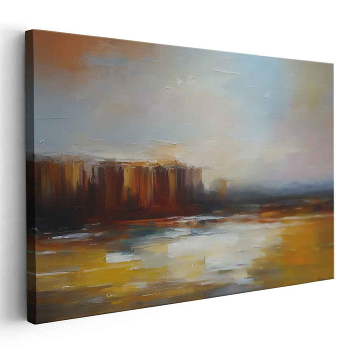 Beige Abstract Print #139