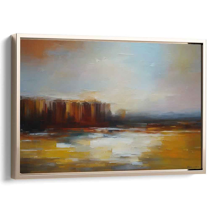 Beige Abstract Print #139