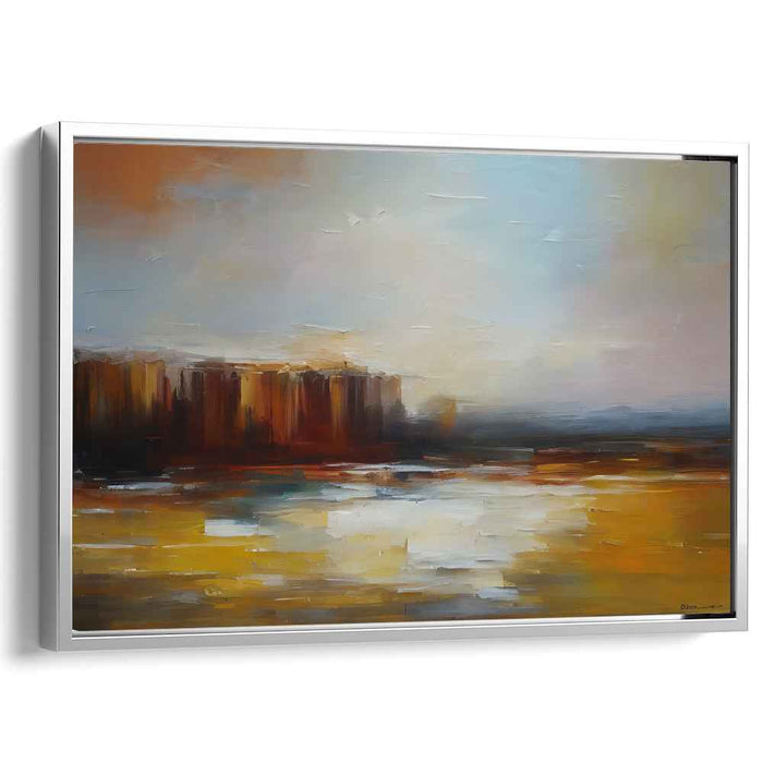 Beige Abstract Print #139