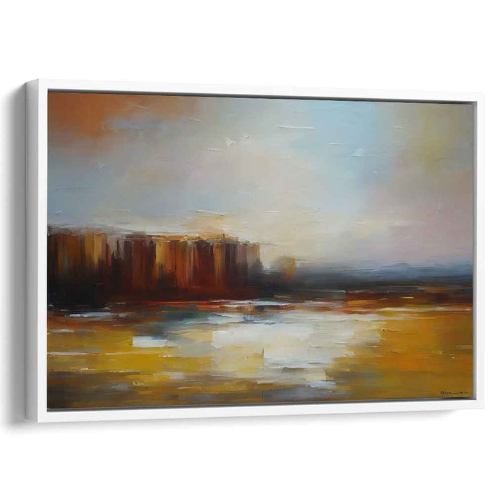 Beige Abstract Print #139