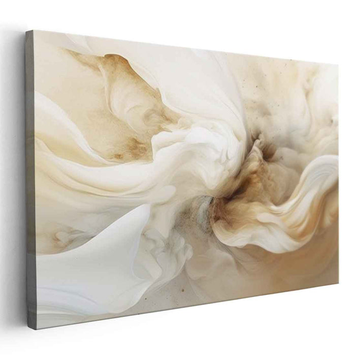 Ethereal Ripple Dance: Abstract Fluid Motion Canvas Art Print
