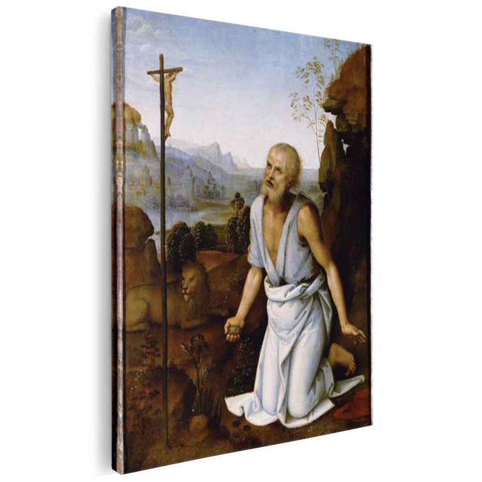 Bender St .Jerome (1502) by Pietro Perugino