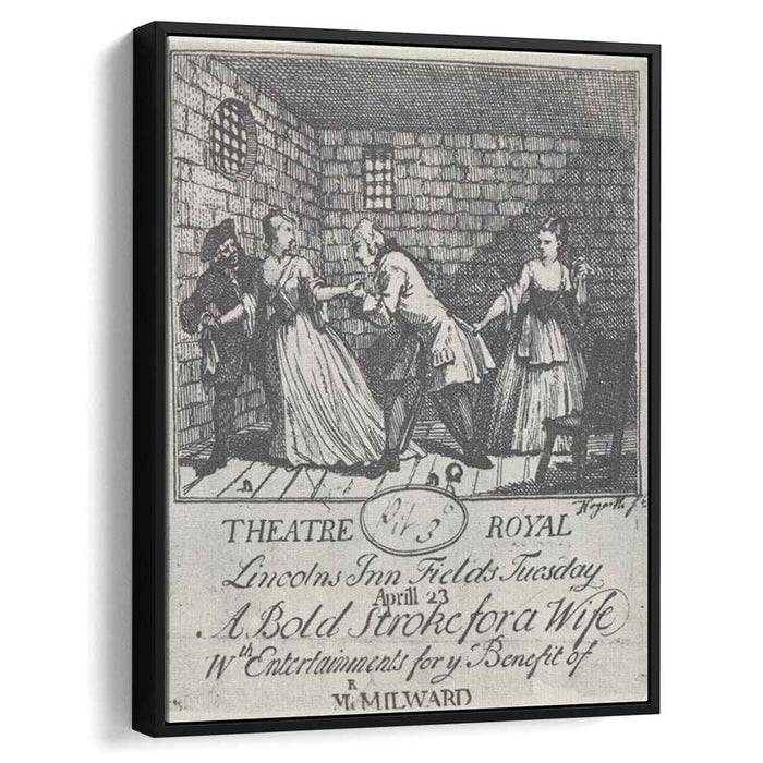 Benefit ticket (Mr Milward)' A Bold Stroke for a Wife by William Hogarth