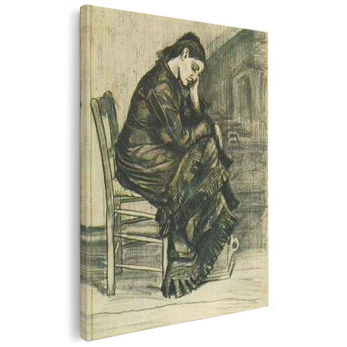 Bent Figure of a Woman Sien (1882) by Vincent van Gogh