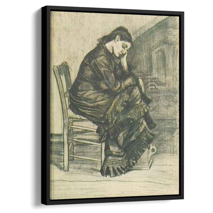 Bent Figure of a Woman Sien (1882) by Vincent van Gogh