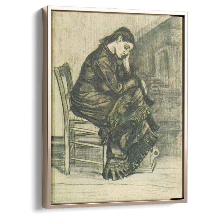 Bent Figure of a Woman Sien (1882) by Vincent van Gogh