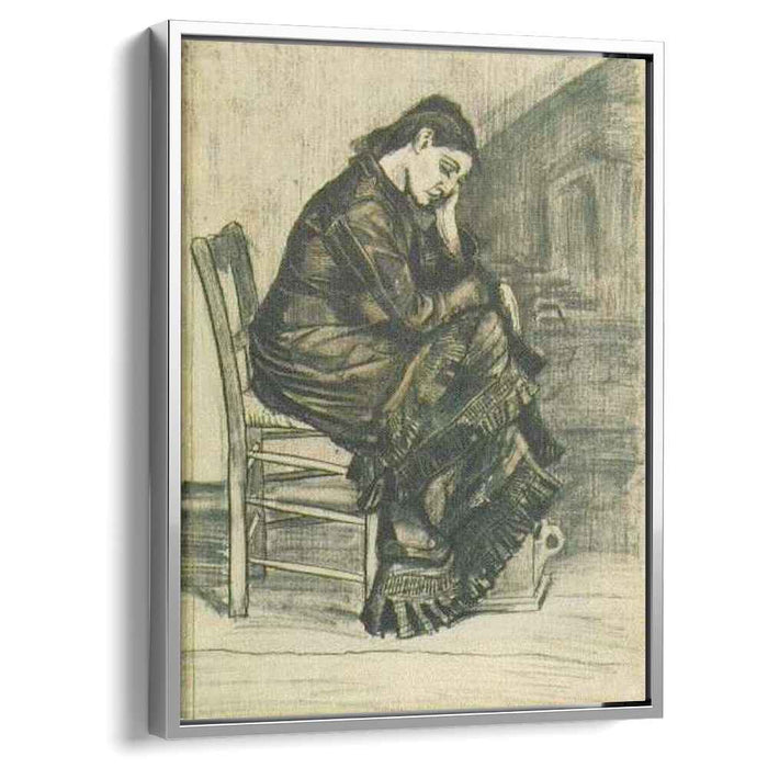 Bent Figure of a Woman Sien (1882) by Vincent van Gogh