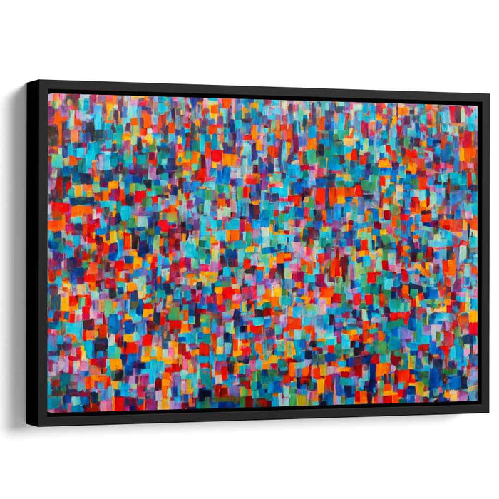 Shattered Grace: Abstract Expressionist Mosaic Canvas Art Print