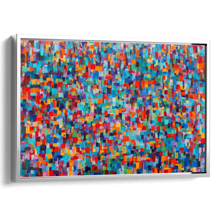 Shattered Grace: Abstract Expressionist Mosaic Canvas Art Print