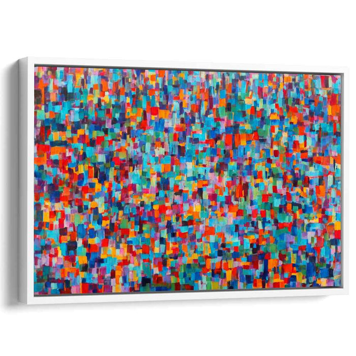 Shattered Grace: Abstract Expressionist Mosaic Canvas Art Print