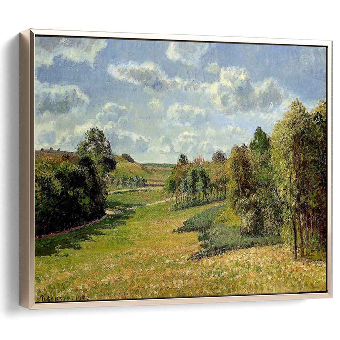 Berneval Meadows, Morning by Camille Pissarro