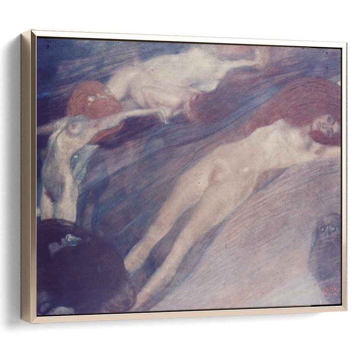 Bewegte Wasser (1898) by Gustav Klimt