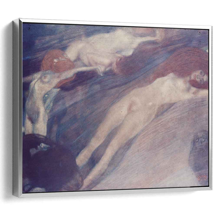 Bewegte Wasser (1898) by Gustav Klimt
