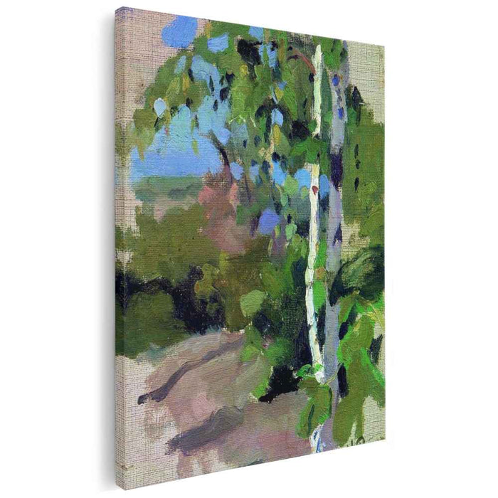 Birch trees. Sunny day. by Ilya Repin