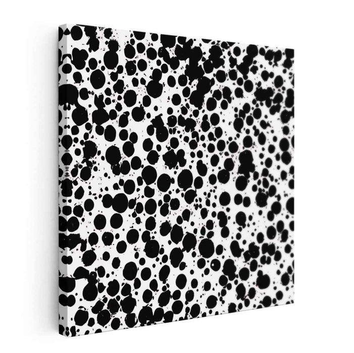 Black and White Abstract Splatter #014