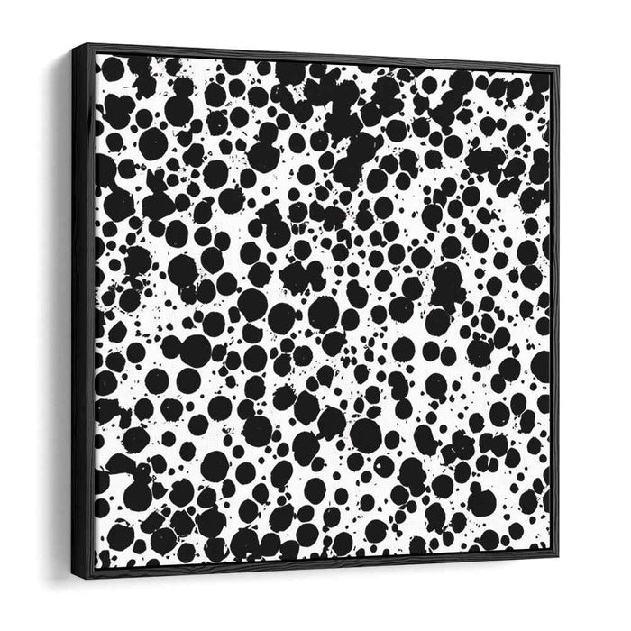 Black and White Abstract Splatter #014