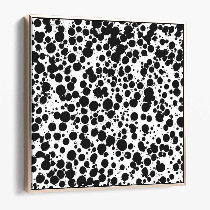 Black and White Abstract Splatter #014