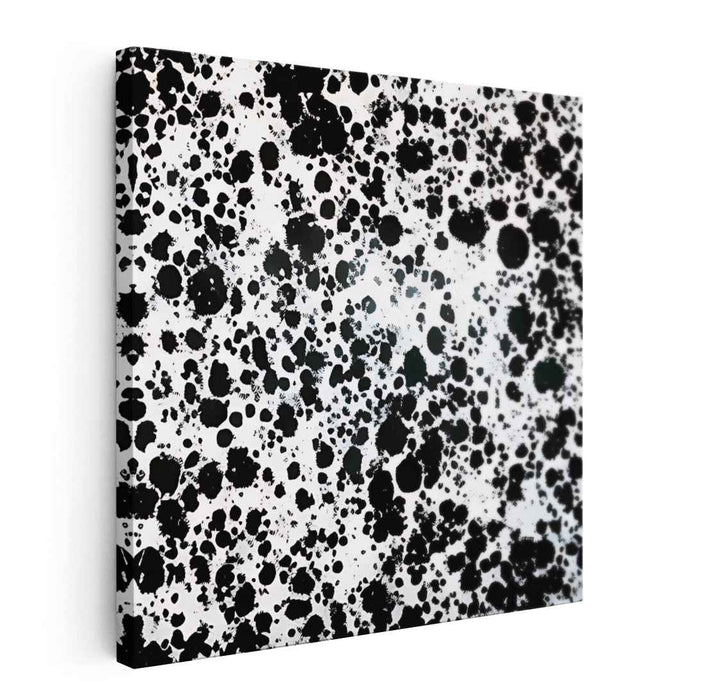 Black and White Abstract Splatter #016