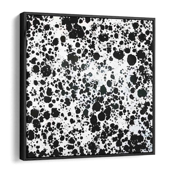 Black and White Abstract Splatter #016