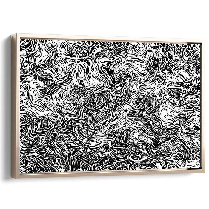 Whispers in Gray Shadows: Monochrome Abstract Canvas Art