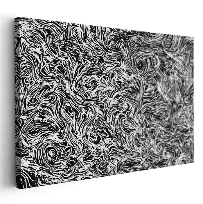 Black and White Abstract Splatter #117