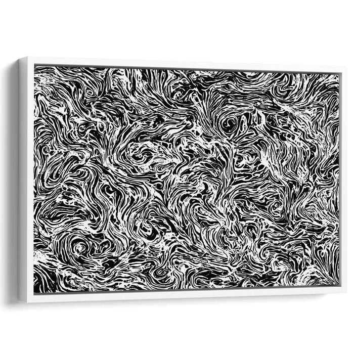 Black and White Abstract Splatter #117